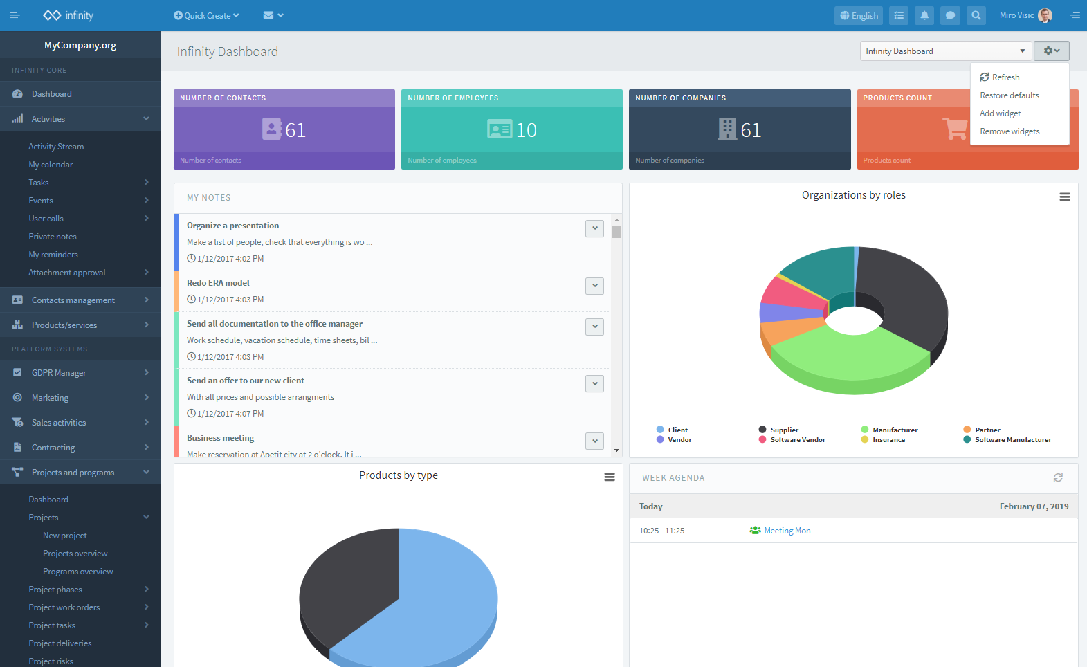 Binfinity CRM Screenshot 3